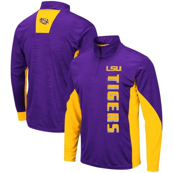 Мужская фиолетовая ветровка с молнией без четверти LSU Tigers Bart, пуловер Colosseum