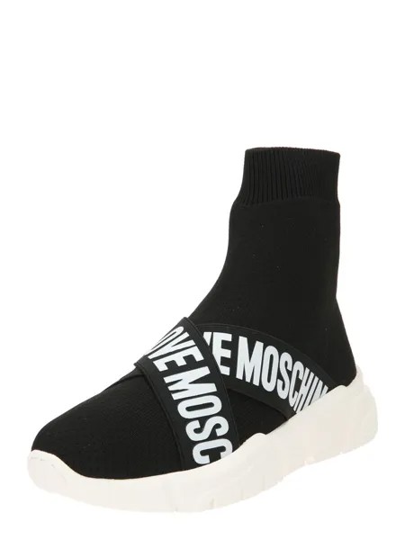 Высокие кроссовки Love Moschino, черный