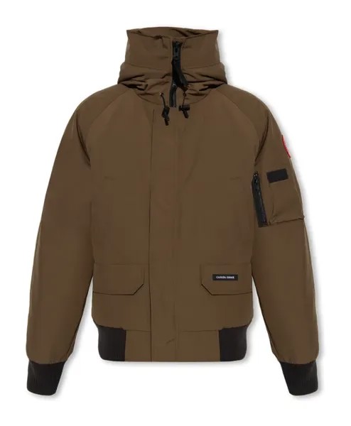 Пуховик Chilliwack бомбер Canada Goose, зеленый