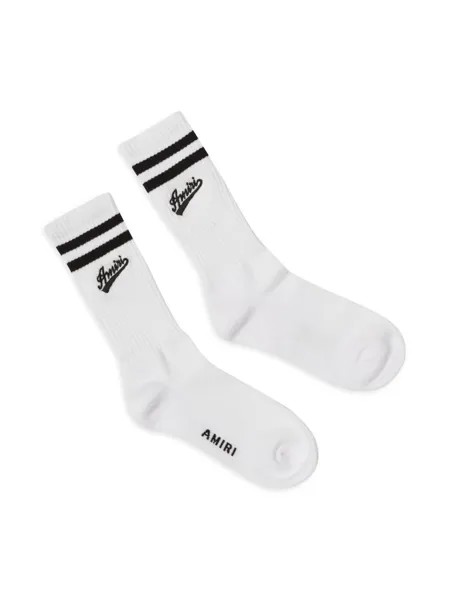 Университетские носки с логотипом Amiri, белый