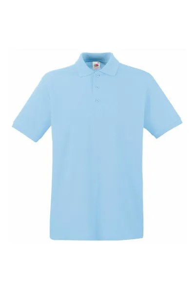 Рубашка поло премиум-класса с короткими рукавами Fruit of the Loom, синий