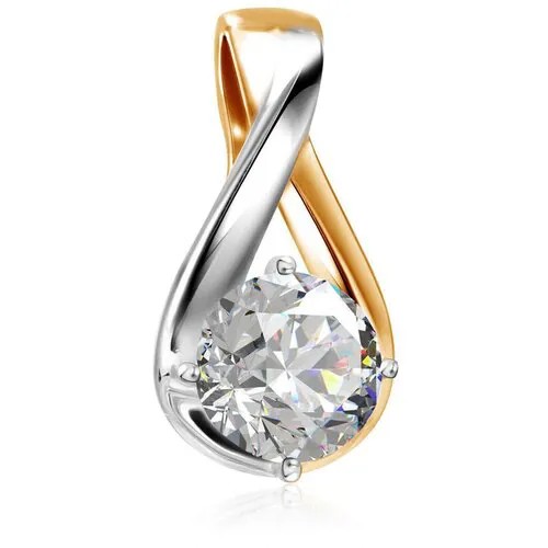 Подвеска из золота со Swarovski Zirconia яхонт Ювелирный Арт. 127074