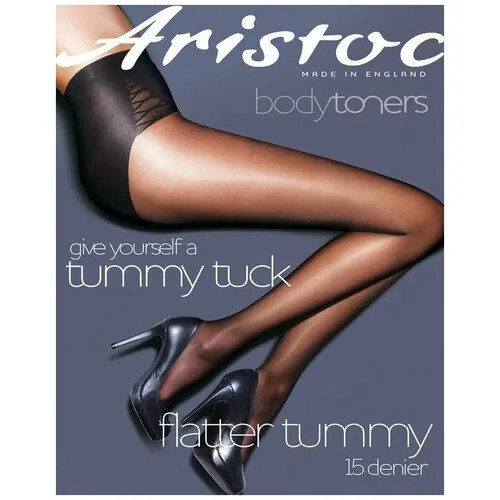 Колготки  Aristoc, 15 den, утягивающие, с ластовицей, размер M, бежевый, черный