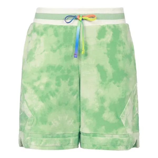 Шорты xj balvin tie die короткие Air Jordan, зеленый