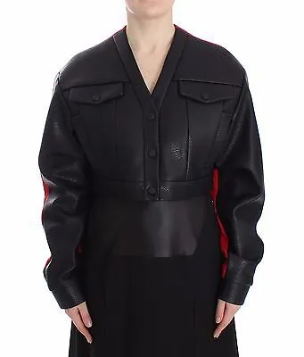 Куртка KAALE SUKTAE Черное короткое укороченное пальто-бомбер IT 40 /США — 6 Рекомендуемая розничная цена — 800 долларов США