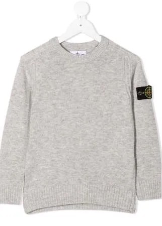 Stone Island Junior джемпер с нашивкой-логотипом