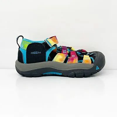 Разноцветные походные сандалии Keen Girls Newport H2O 1018447 с кулиской, размер 10