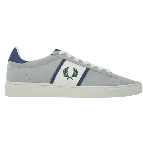 Замшевые мужские серые кроссовки Spencer Fred Perry, серый