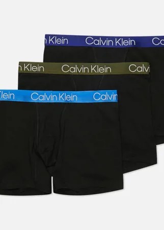 Комплект мужских трусов Calvin Klein Underwear 3-Pack Boxer Brief, цвет чёрный, размер XL