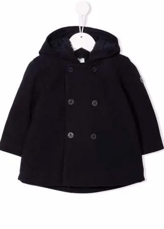 Petit Bateau двубортное пальто с капюшоном