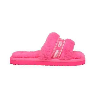 Розовые повседневные тапочки Puma Fluff Slide Youth Girls 385739-03