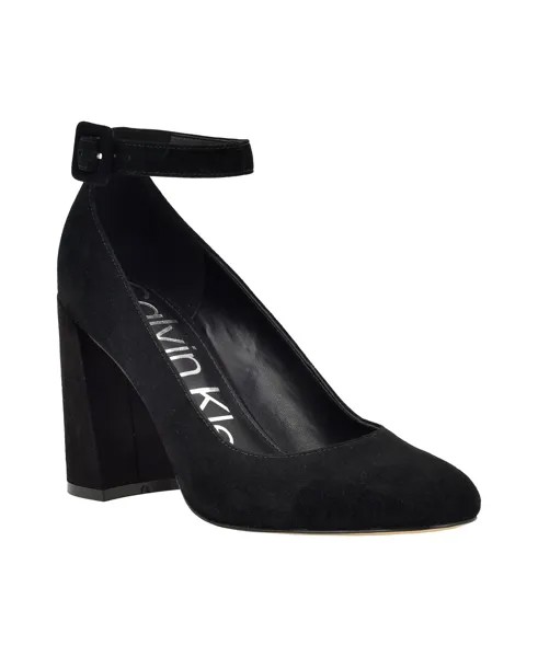 Женские туфли-лодочки Fionna на блочном каблуке с круглым носком Calvin Klein