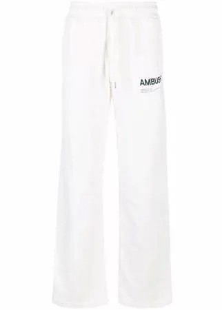 AMBUSH logo-print fleece track pants