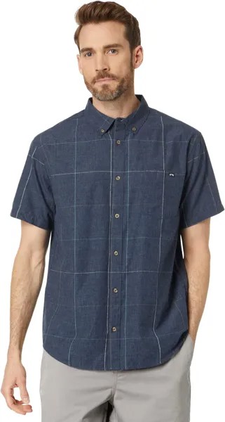 Рубашка Billabong All Day Plaid Short Sleeve Woven, темно-синий