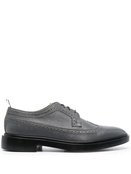 Thom Browne броги с миндалевидным носком, серый