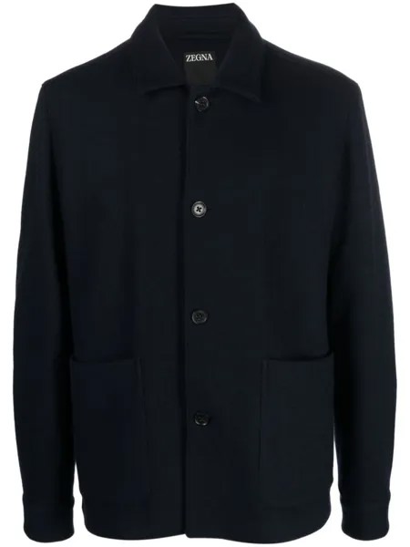 Zegna куртка-рубашка Alpe Chore, синий