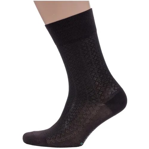 Мужские носки Grinston, 1 пара, классические, размер 29, коричневый