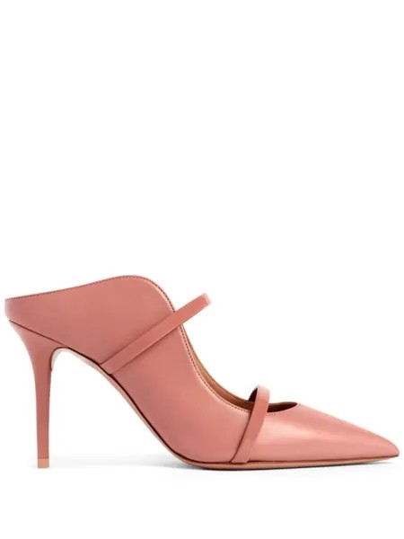 Malone Souliers кожаные мюли Maureen 85 мм, розовый