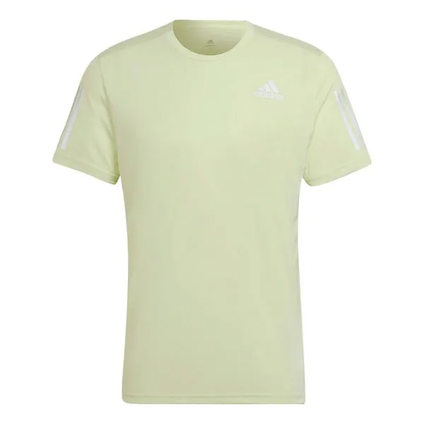 Футболка Men's adidas Solid Color Logo Round Neck Pullover Sports Short Sleeve Green T-Shirt, зеленый