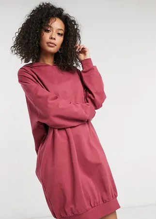 Платье-худи в стиле oversized цвета перца чили ASOS DESIGN Tall-Красный