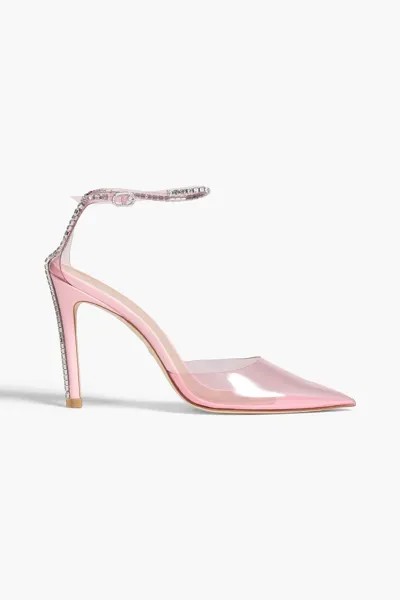 Туфли Glam 100 из ПВХ с кристаллами STUART WEITZMAN, розовый