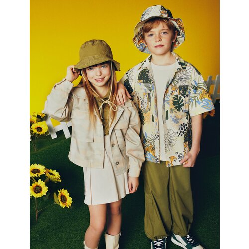 Юбка KOTON, размер 11-12 лет, бежевый