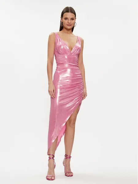 Коктейльное платье узкого кроя Norma Kamali, розовый