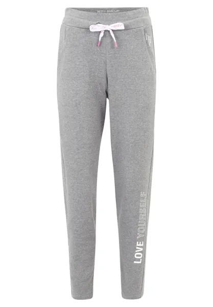 Спортивные леггинсы Betty Barclay Joggingpant mit elastischem Bund, серый меланж