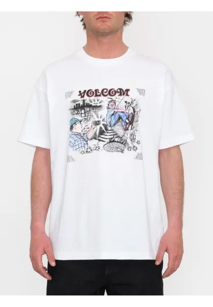 Футболка с принтом STREET KEUTCHI Volcom, цвет white