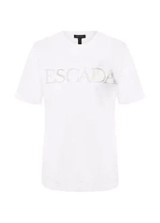 Хлопковая футболка Escada