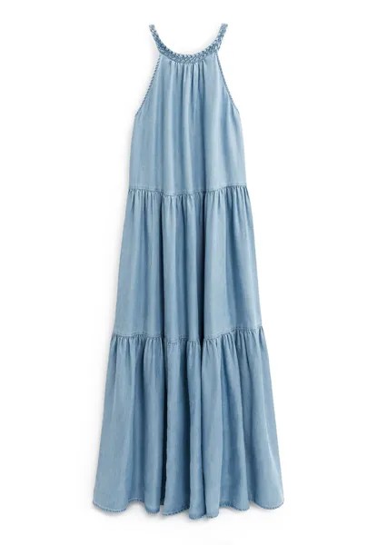 Джинсовое платье Next, светло-синий