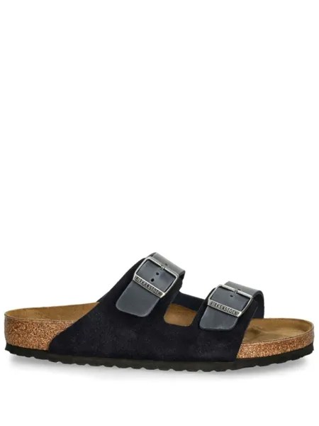 Кожаные шлепанцы Birkenstock Arizona, серый
