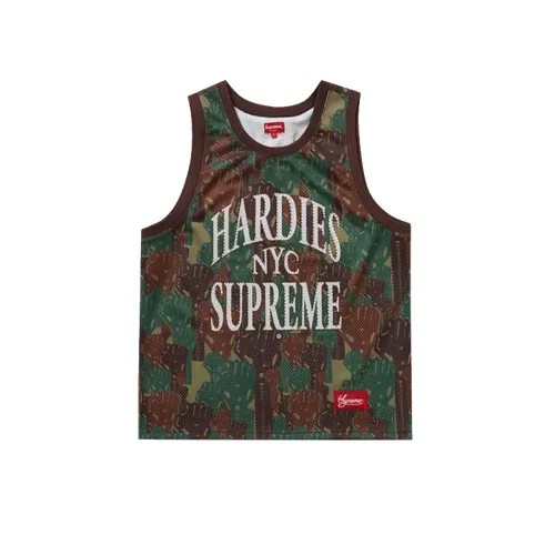 Майка Supreme Camo Basketball Jersey, размер XL, зеленый