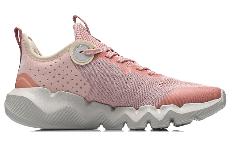 LINING LN Flex Lifestyle Shoes Women's Low-top Peach Orange Powder