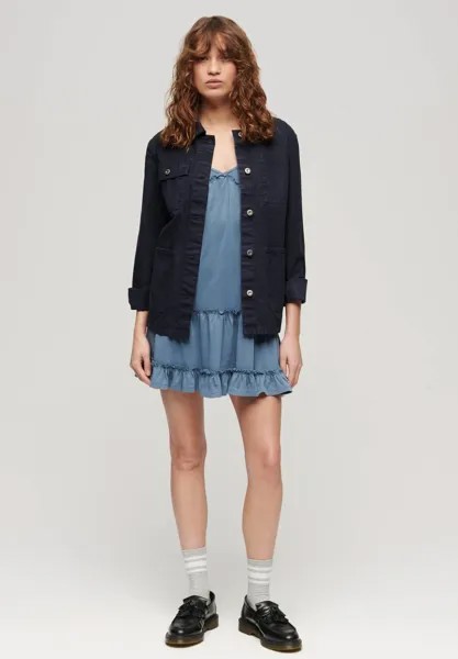 Платье из джерси Tiered Cami Mini Superdry, темно-синий