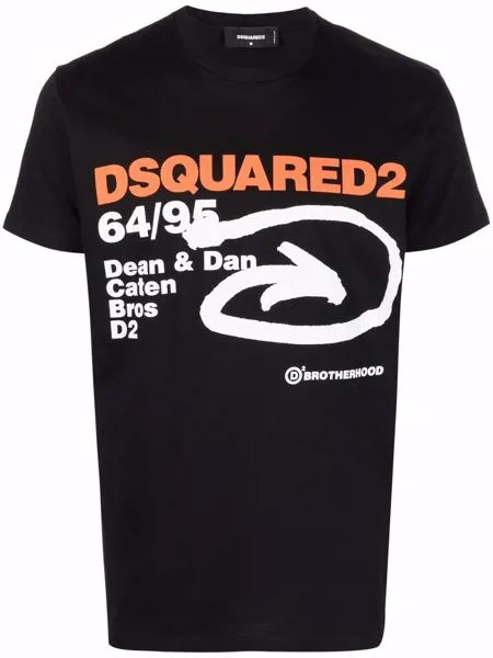 Dsquared2 футболка с графичным принтом
