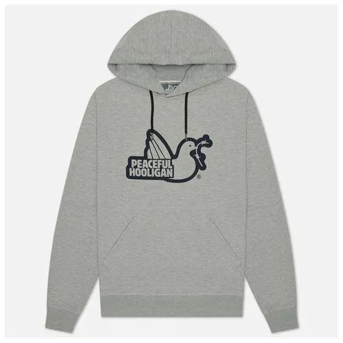 Мужская толстовка Peaceful Hooligan Outline Dove Hoodie серый, Размер S