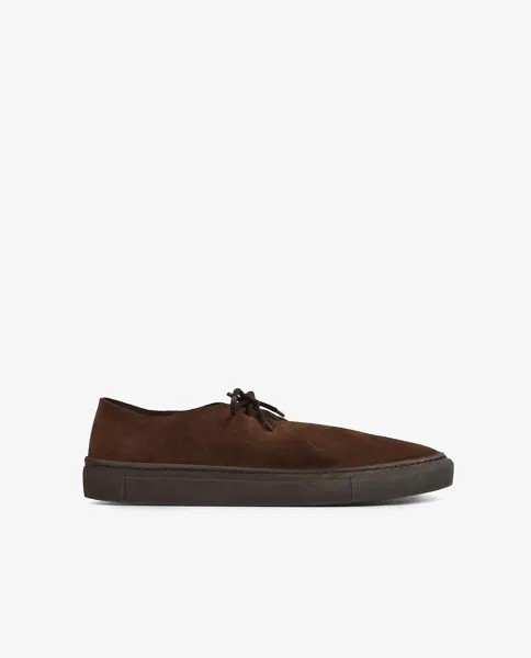 Мужские темно-коричневые кожаные туфли на шнуровке Scalpers, темно-каштановый