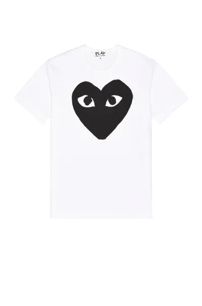 Футболка Comme des Garçons Emblem Cotton, цвет White & Black