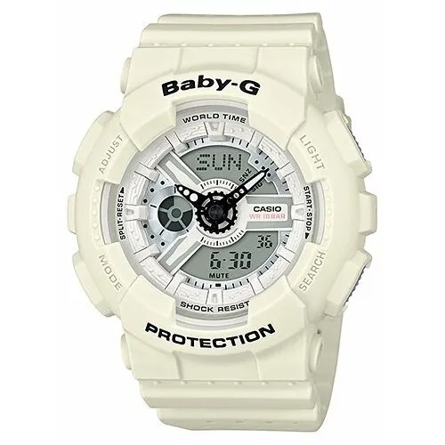 Наручные часы CASIO Baby-G BA-110PP-7A, серый, белый
