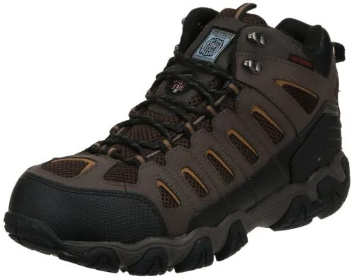 Skechers — мужские ботинки со стальным носком Blais-Bixford, темно-коричневые, размер 8,5