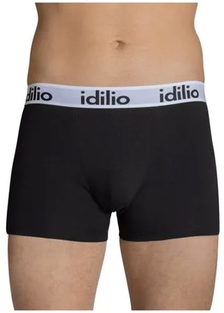 IDILIO Трусы боксеры с профилированным гульфиком, размер 3XL(54), черный