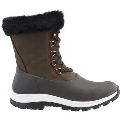Женские коричневые повседневные ботинки Muck Boot Apres Lace Arctic Grip Snow WALV-900