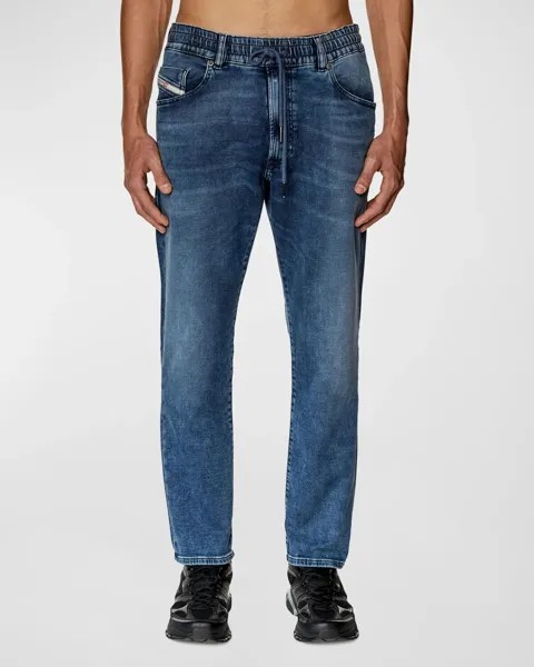 Мужские спортивные джинсы из денима D-Krooley L.32 средней потертости Diesel, цвет Denim