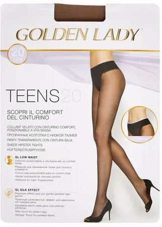 Колготки Golden Lady Teens, 20 den, размер 4, бежевый, коричневый