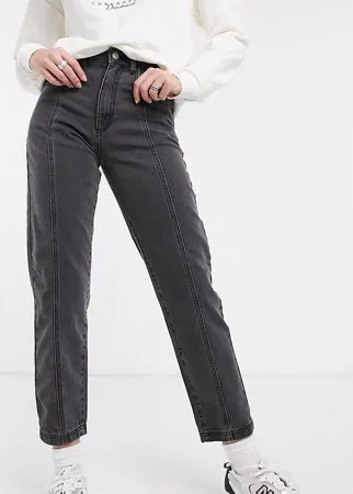 Прямые джинсы в стиле 90-х с декоративным швом выбеленного черного цвета Reclaimed Vintage Inspired-Голубой