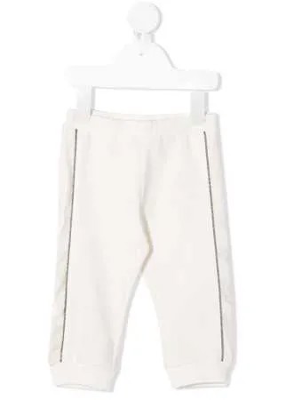 Moncler Enfant спортивные брюки с лампасами