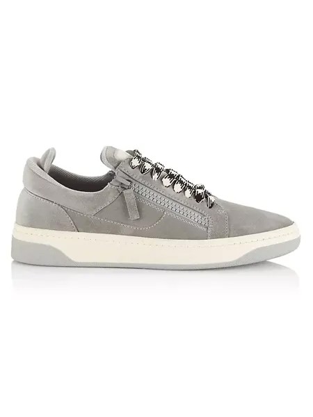 Замшевые низкие кеды GZ/94 Scarpa Uomo Giuseppe Zanotti, цвет grigio