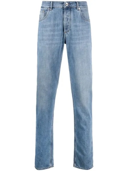 Brunello Cucinelli прямые джинсы, синий