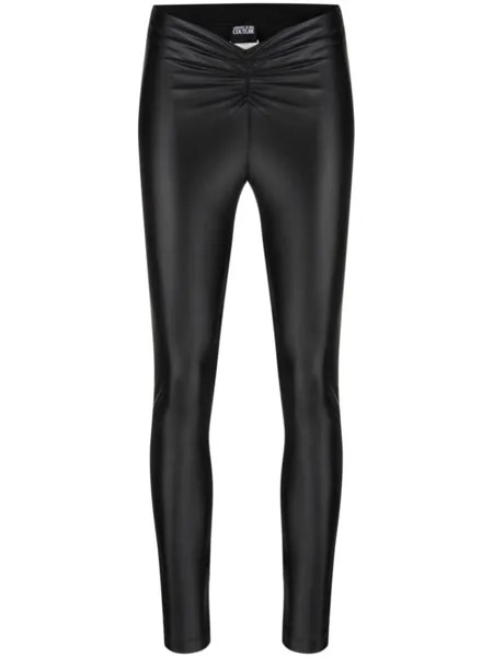 Versace Jeans Couture легинсы со сборками, черный